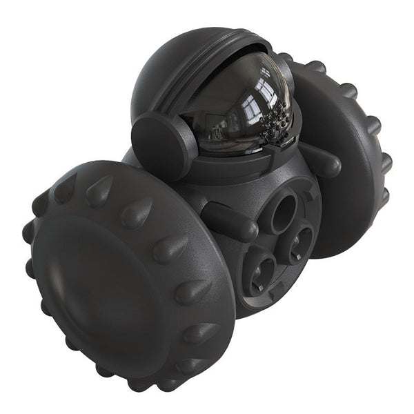 Vibe Geeks Pet Food Dispenser Tumbler Dog Treat Toy - Black