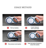 Blue 5M Pet Leash Retractable - Tangle-Free, Extendable Pet Leash for Walking